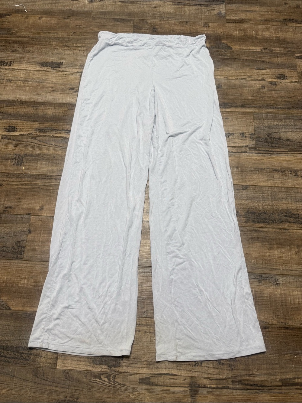 Skims Light Gray-Bluish Wide Leg Sleep Lounge Pants Women's Size Small